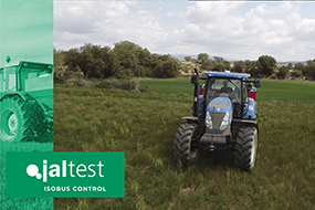 Variable dosing control of fertiliser with Jaltest ISOBUS by means of prescription maps