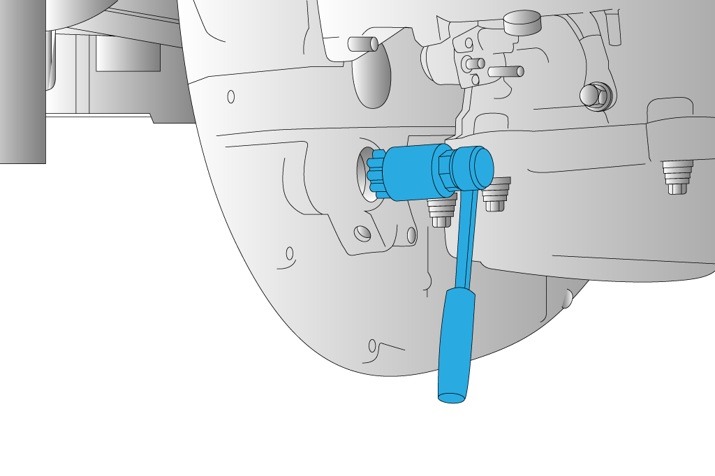 ÚTIL DE ROTACIÓN DE VOLANTE MOTOR, 50105004