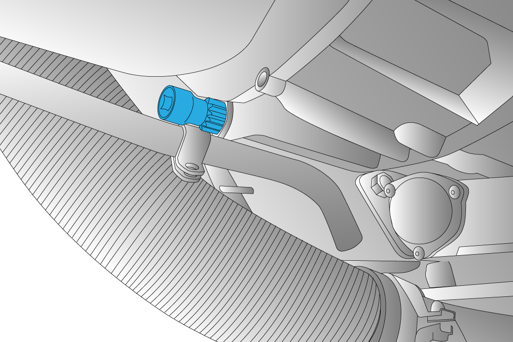 OUTIL DE ROTATION DU VOLANT MOTEUR, 50105006