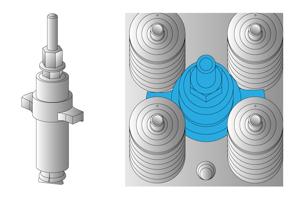 KIT PARA EXTRACCIÓN/MONTAJE DE CAMISAS DE INYECTOR DE ACERO INOXIDABLE. VOLVO/RENAULT, 50105213