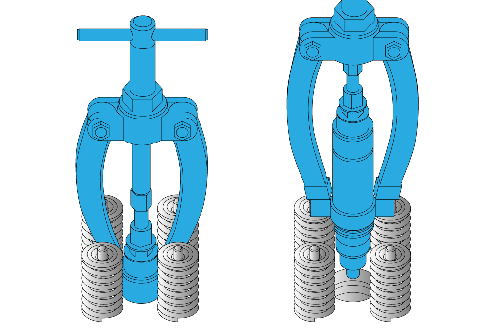 KIT PARA EXTRACCIÓN/MONTAJE DE CAMISAS DE INYECTOR DE ACERO INOXIDABLE. VOLVO/RENAULT, 50105213