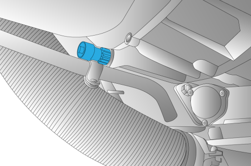 OUTIL DE ROTATION DU VOLANT MOTEUR, 50105006
