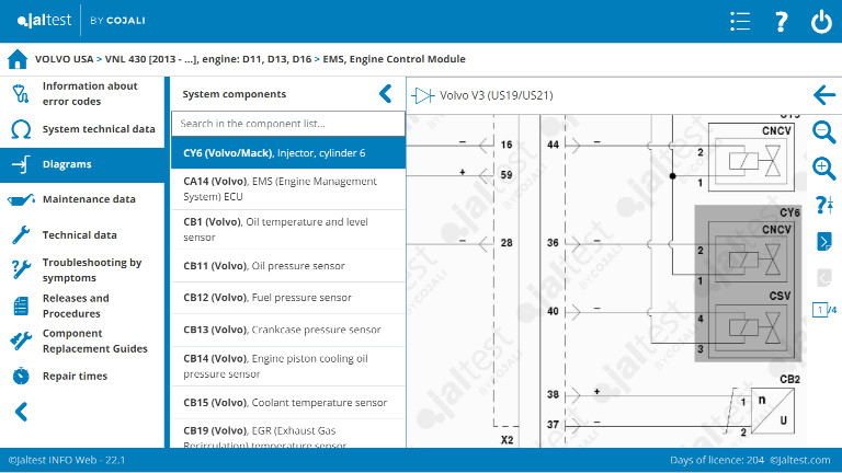 Interactive wiring diagram