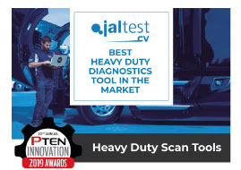 JALTEST, AWARDED THE BEST HEAVY-DUTY DIAGNOSTICS TOOL IN THE MARKET BY THE INDUSTRY THROUGH PTEN
